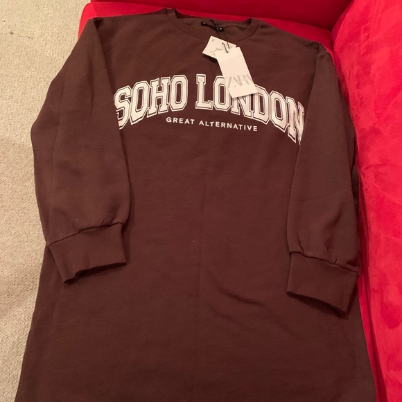 Zara long textured sweatshirt - Picture 5 of 8